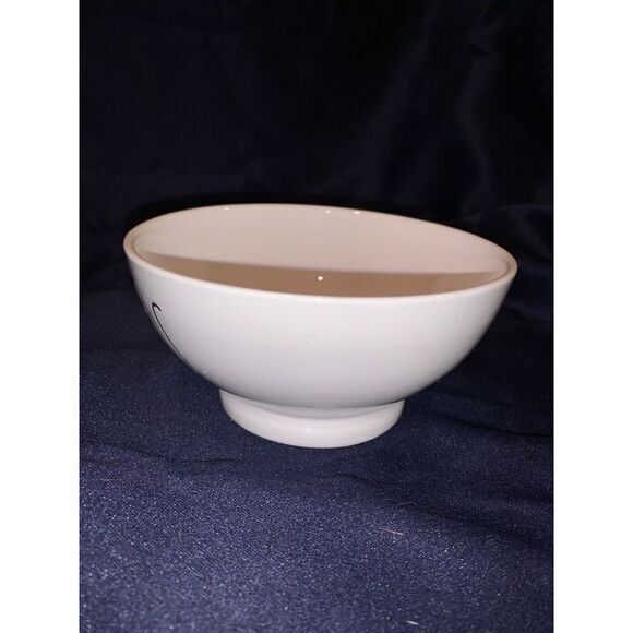 White Ceramic Bowl with 'HIS' Text - Picture 5 of 7